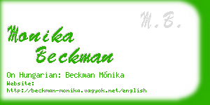 monika beckman business card